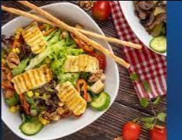 Susamlı Hellim Salata Sesame Halloumi Salad